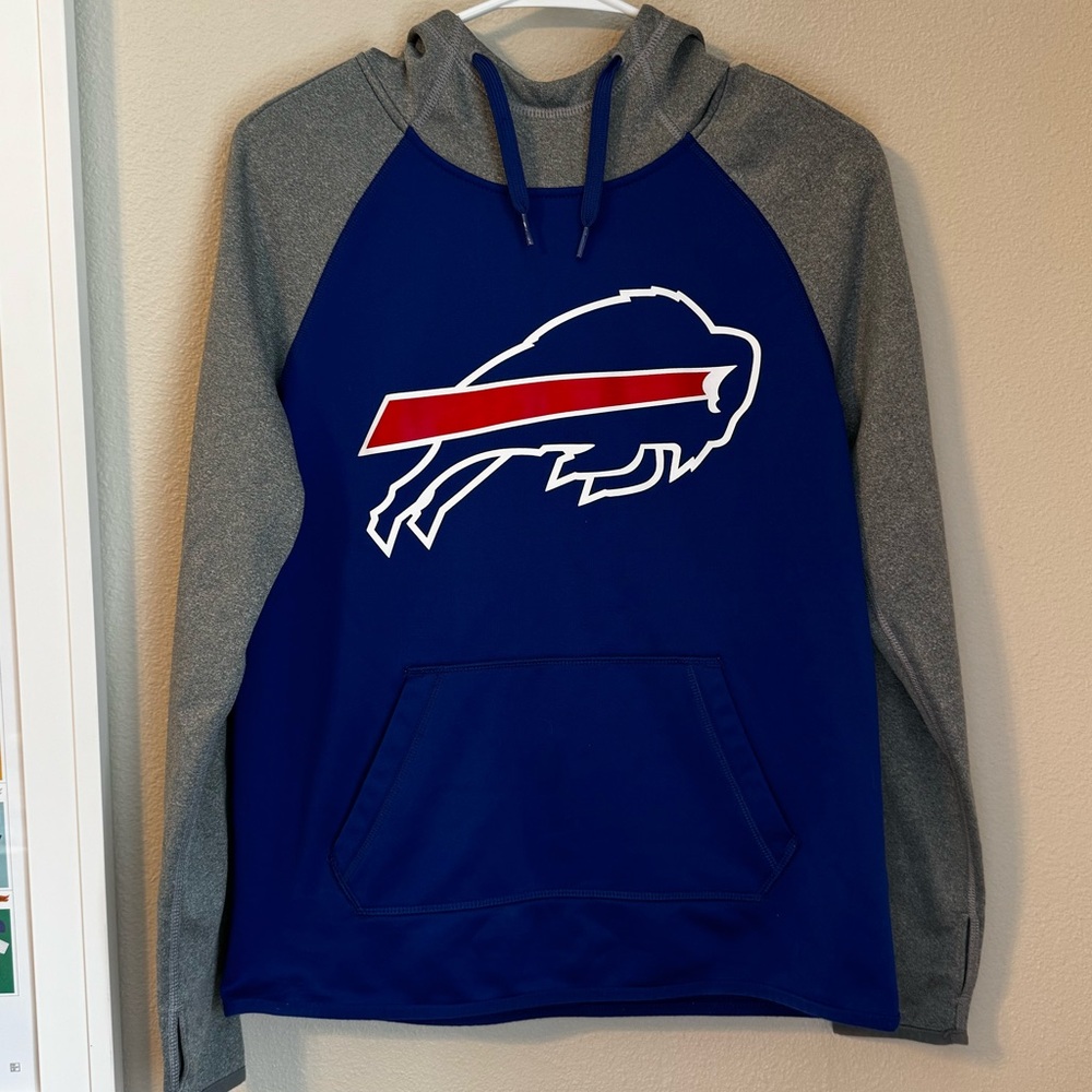 Nike Women's Blue and Gray Hoodie
